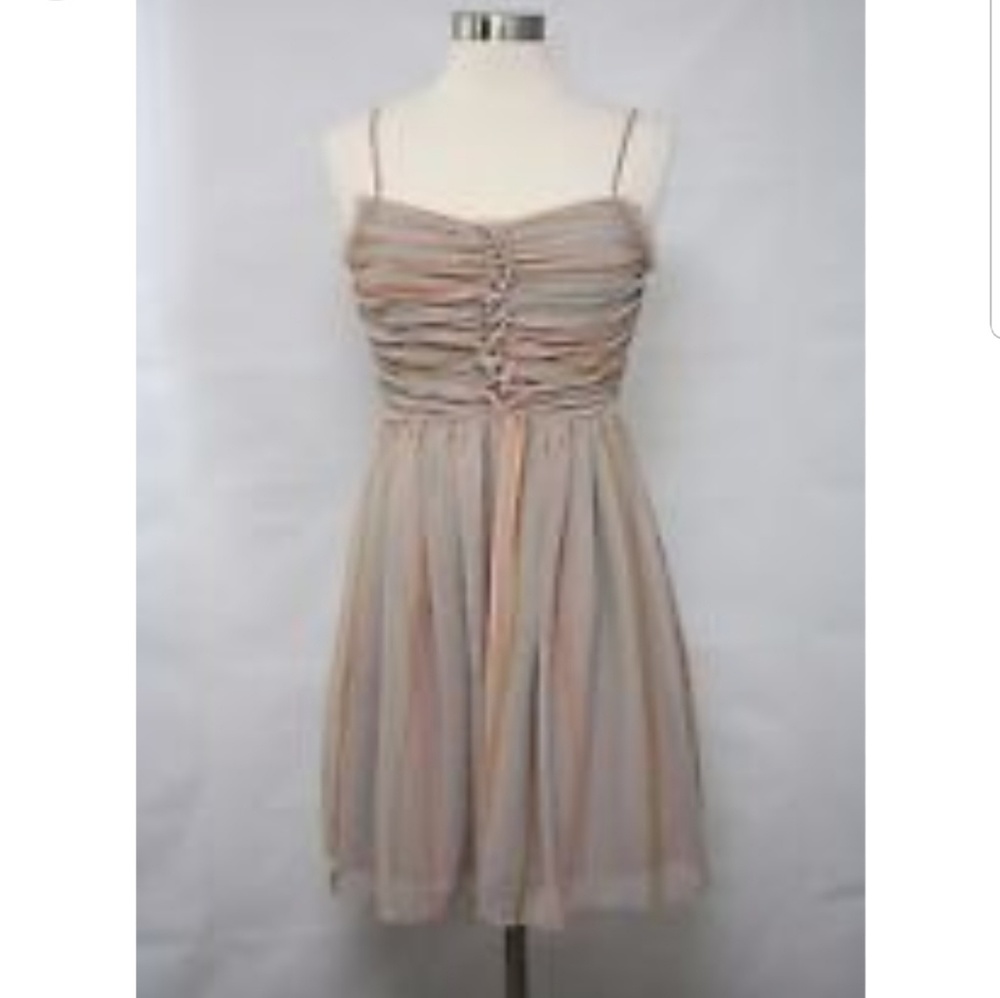 Doo.Ri impulse empire waist tan striped i107:8:318